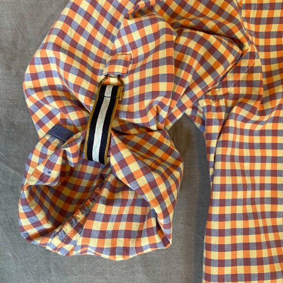 Scotch & Soda Men Medium Long sleeve shirt purple orange yellow handkerchief - Picture 5 of 6